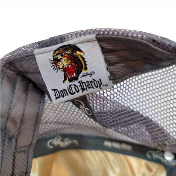 Vintage Ed Hardy Christian Audigier Tattoo Embroidered Rhinestone Snapback Hat - Picture 6 of 9